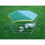 KERBL Galvanized outdoor enclosure with gate for rodents