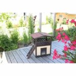Outdoor cat house 88 x 57 x 77 cm - KERBL - 4-Seasons Deluxe - Thermally insulated interior space - Image 3