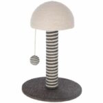 KERBL - Cat scratching post - Trunk 42 cm - FUNGHI - Grey/white - Sisal - Base: ø 30 cm