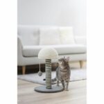 KERBL - Cat scratching post - Trunk 42 cm - FUNGHI - Grey/white - Sisal - Base: ø 30 cm - Image 3