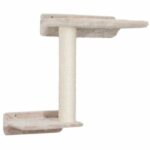 Cat climbing wall - KERBL Zugspitze - 5 pieces - sisal and padded fabric - Image 4