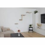 Cat climbing wall - KERBL Zugspitze - 5 pieces - sisal and padded fabric - Image 6