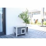 Cat house - KERBL - ECO Eli - Grey / White - 57 x 45 x 43 cm - Image 4