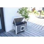 Cat house - KERBL - ECO Eli - Grey / White - 57 x 45 x 43 cm - Image 5