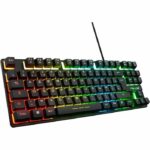 Gaming Keyboard - AZERTY - THE G-LAB - Keyz CAESIUM-TKL - Without Numeric Keypad - Backlit - Black