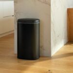 Automatic kitchen bin - LOGAN - KITCHEN MOVE - 58 L - Matt black stainless steel with rim - Image 5