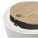 Bathroom push floor trash can - MALMO - KITCHEN MOVE - 7 L - Push opening - Designer wood – Bild 3