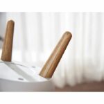 Bathroom push floor trash can - MALMO - KITCHEN MOVE - 7 L - Push opening - Designer wood – Bild 6