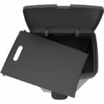 Vertical sorting kitchen bin - PICEA - KITCHEN MOVE - 70 liters - Double compartment - Grey - Image 2