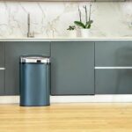 Automatic kitchen trash can - MAJESTIC - KITCHEN MOVE - 58 L - Matt gray stainless steel with rim - Image 6