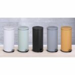 KITCHEN MOVE Pedal Kitchen Waste Bin URBAN 30L - Steel Black - Image 4