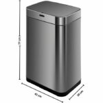 KITCHEN MOVE UPPER 60 L Automatic Kitchen Waste Bin - Stainless Steel - Image 6