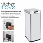 KITCHEN MOVE PARKSIDE automatic trash can - 50L - Stainless steel with strapping - Image 2