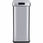 KITCHEN MOVE PARKSIDE automatic trash can - 50L - Stainless steel with strapping