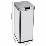 KITCHEN MOVE PARKSIDE automatic trash can - 50L - Stainless steel with strapping - Image 3