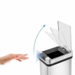 KITCHEN MOVE PARKSIDE automatic trash can - 50L - Stainless steel with strapping - Image 4