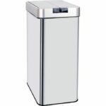 KITCHEN MOVE Automatic bin SILVERLAKE - 60L - Stainless steel with strapping