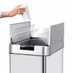 KITCHEN MOVE Automatic bin SILVERLAKE - 60L - Stainless steel with strapping - Image 5
