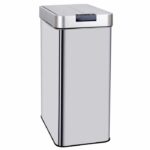 KITCHEN MOVE Automatic bin SILVERLAKE - 70L - Stainless steel with strapping - Image 3