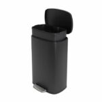 KITCHEN MOVE Pedal kitchen bin - Brushed stainless steel Matte black - 50L - ADMIRAL - Image 5
