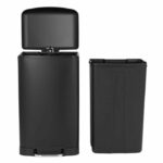KITCHEN MOVE Kitchen Pedal Bin - Matte Black Steel - 40L GREENWICH - Image 2