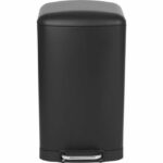 KITCHEN MOVE Kitchen Pedal Bin - Matte Black Steel - 40L GREENWICH
