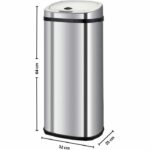 Automatic kitchen bin - LARGO - KITCHEN MOVE - 42 L - Stainless steel with strapping – Bild 6