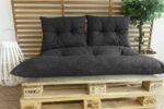 Classic pallet kit - slate mattress + 2 back cushions - PRIVATE GARDEN - Image 2
