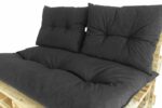 Classic pallet kit - slate mattress + 2 back cushions - PRIVATE GARDEN - Image 3
