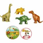 Magnetic toy - KLEIN - 4 large Funny Puzzle dinosaurs, 1+ - Stimulates creativity and manual dexterity! - Image 3