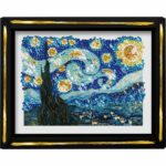 Creative leisure kit - LANSAY - Sequins collection - The starry night - Van Gogh - From 14 years old - Image 2
