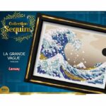 Creative leisure kit - LANSAY - Sequins Collection - The Great Wave - Hokusai - From 14 years old - Image 5