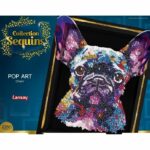 Creative leisure kit - LANSAY - Sequins collection - Pop art dog - From 14 years old - Image 4