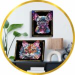 Creative leisure kit - LANSAY - Sequins collection - Pop art cat - From 14 years old - Image 3