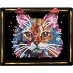 Creative leisure kit - LANSAY - Sequins collection - Pop art cat - From 14 years old - Image 4