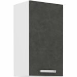 High furniture 1 hinged door - matt gray - l 40 x D 31.6 x 72 cm - lassen