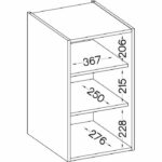 High furniture 1 hinged door - matt gray - l 40 x D 31.6 x 72 cm - lassen - Image 4