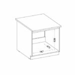 LASSEN Kitchen base unit under sink L 80 cm - Sonoma light oak decor - Image 4