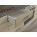 High glass cabinet 2 tilting doors - L 80 x D 31.6 x H 72 - Sonoma - lassen decor - Image 2