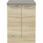 Low cabinet 2 hinged doors - Sonoma chene decor - L 60 x D 51.6 x H 85 cm - lassen – Bild 2