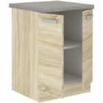 Low cabinet 2 hinged doors - Sonoma chene decor - L 60 x D 51.6 x H 85 cm - lassen – Bild 3