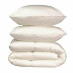 Microfiber bed linen pack - 1 hot duvet 200x200 cm + 2 pillows 60x60 cm white