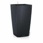 LECHUZA Cubico Color 40 Planter - Slate - Sub-irrigation system - 40x40x75cm