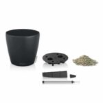 LECHUZA Jardiniere Classico Color 28 ALL-IN-ONE Slate 13204 - Image 3