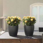 LECHUZA Jardiniere Classico Color 28 ALL-IN-ONE Slate 13204 - Image 4