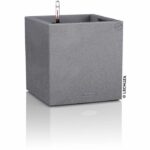 LECHUZA Jardiniere Canto Color Square 40 ALL-IN-ONE Gray 13720
