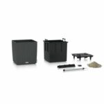 Planter - Cube cottage 30 - Complete kit - Granite - 12 L - LECHUZA - Image 2