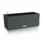 Jardiniere - Lechuza - Balconera Cottage 50 - Granite - Rectangular - With water reserve
