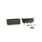 LECHUZA Jardiniere BALCONERA Stone 50 ALL-IN-ONE Black - Image 2