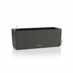 LECHUZA Jardiniere BALCONERA Stone 50 ALL-IN-ONE Black